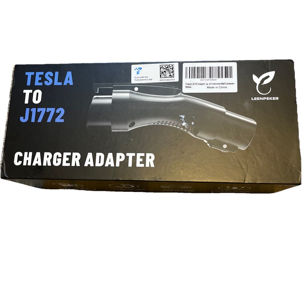 Leenpeker Tesla to J1772 EV Adapter 48A & 250V max NEW OB